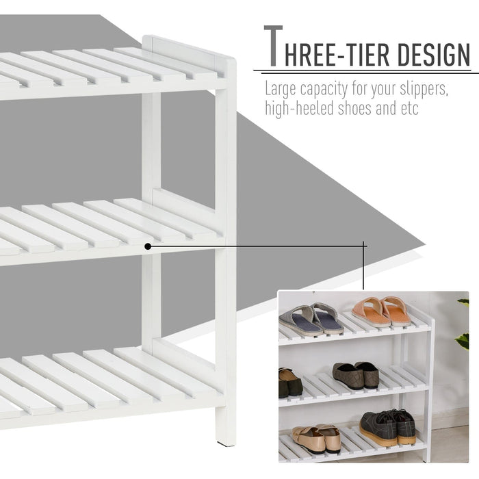 3 Tier Wooden Shoe Rack