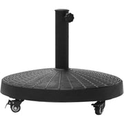 22kg Patio Umbrella Base With Wheels Outsunny