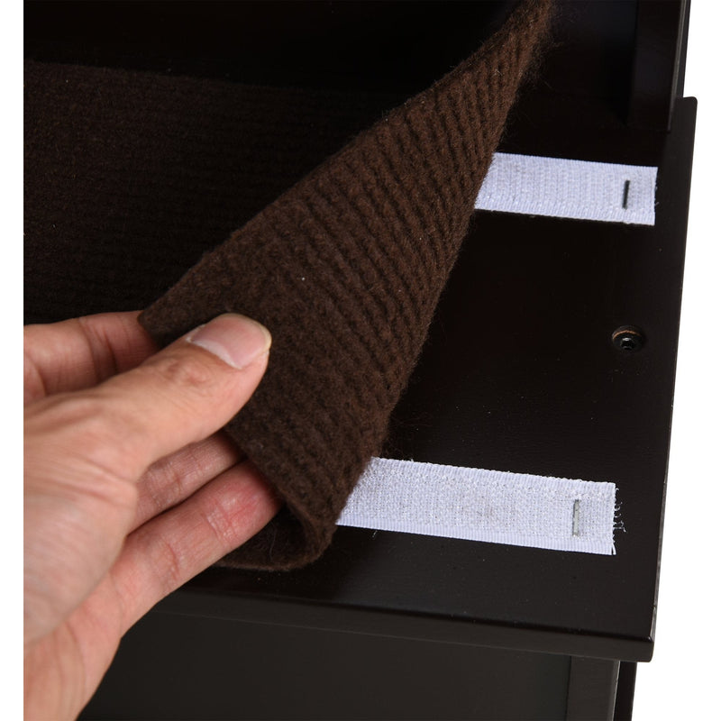 4 Step Wooden Pet Stairs with Non-Slip Carpet, 40x59x54.2cm