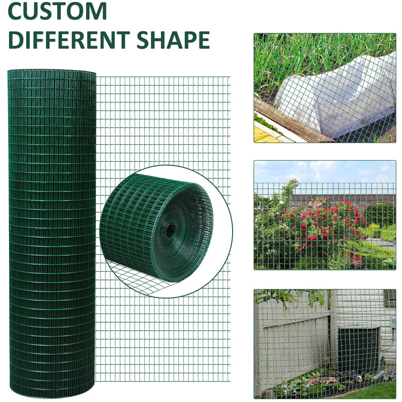 Dark Green PVC Coated Wire Mesh (30m)