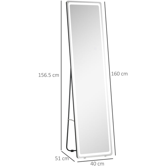 Full-Length LED Mirror with Remote Control