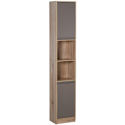Tall Slim Bathroom Storage Unit Homcom