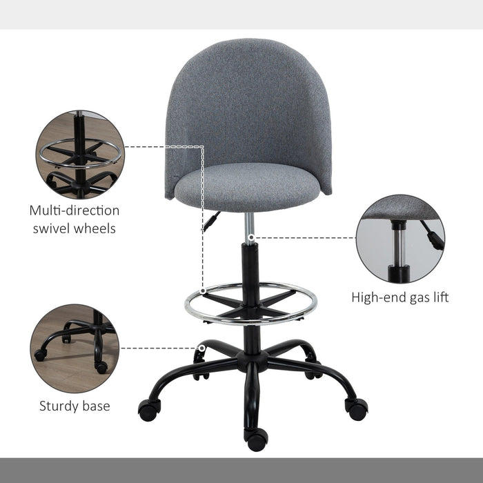 Ergonomic Drafting Chair With Wheels