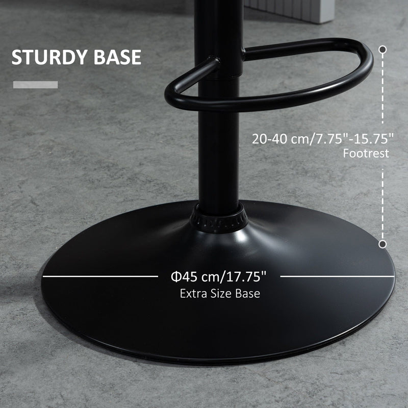 Set of 2 Kitchen Bar Stools, Blue Velvet