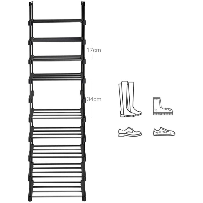 Shoe Rack, Shoe Organiser, 10 Tier, Metal