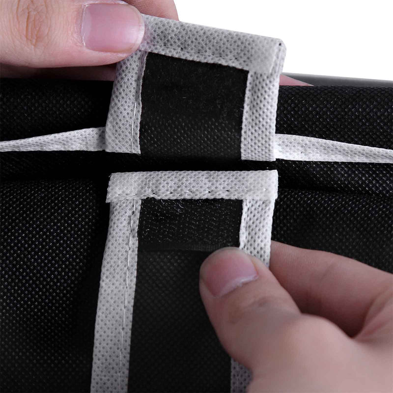 Covered Shoe Storage, Black 10 Tier