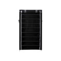 Covered Shoe Storage, Black 10 Tier Songmics