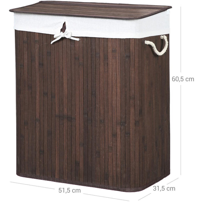 Large 100L Bamboo Laundry Hamper