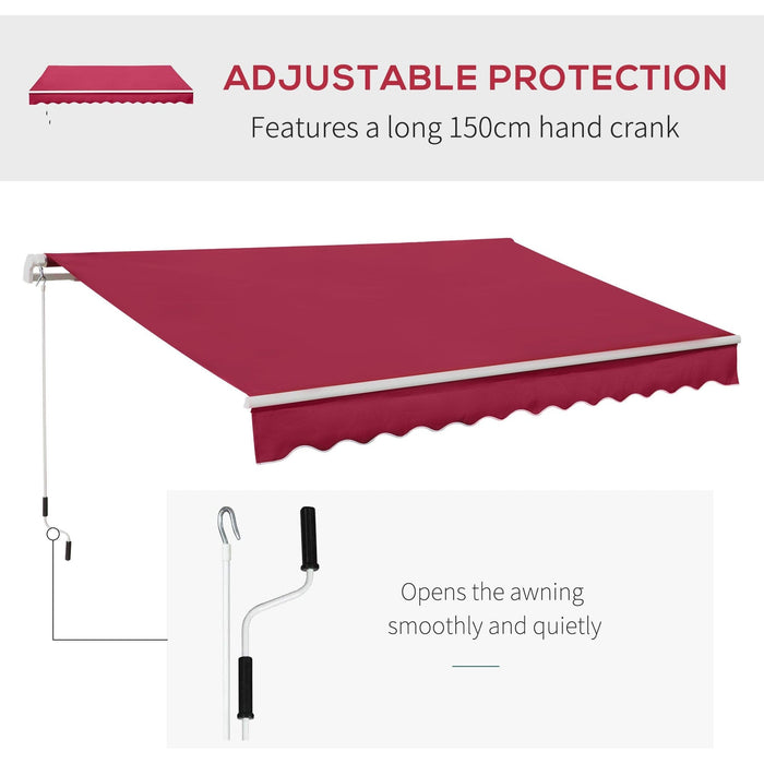 Retractable Awning For House, 3.5M x 2.5M