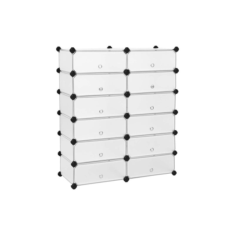 Songmics Plastic Modular Storage Unit, 12 Compartment