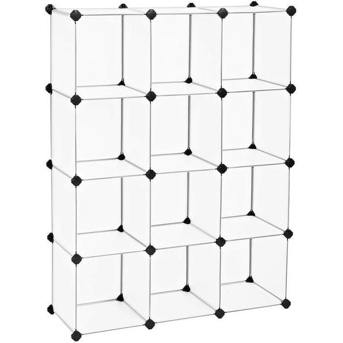 Cube-Style 12 Shelf Bookcase