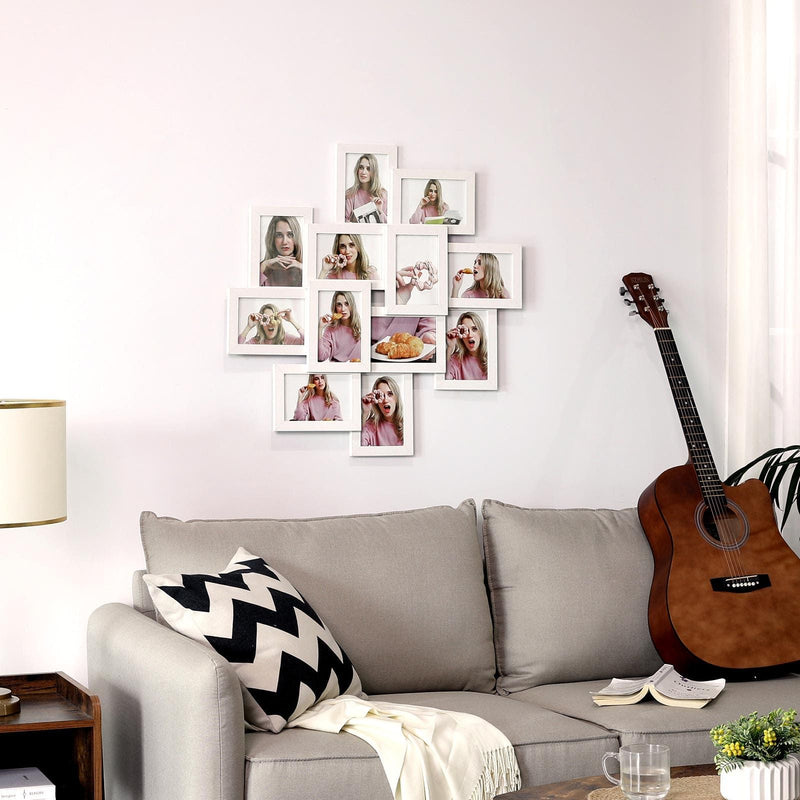 Wooden Photo Frames Collage Glass