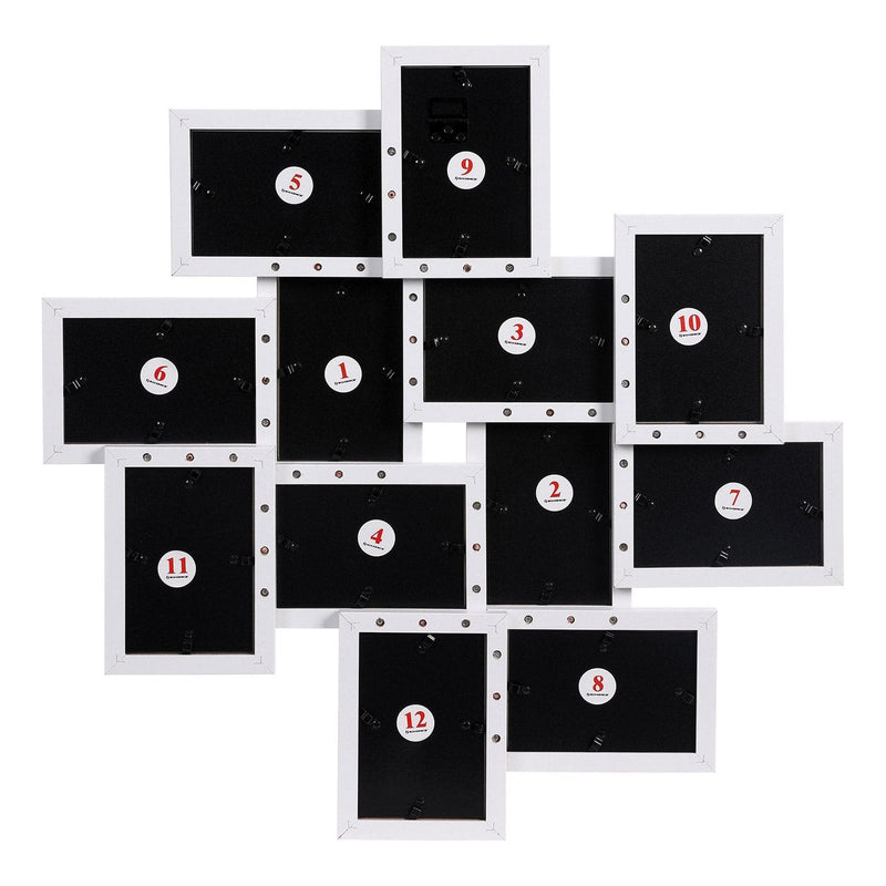 Wooden Photo Frames Collage Glass