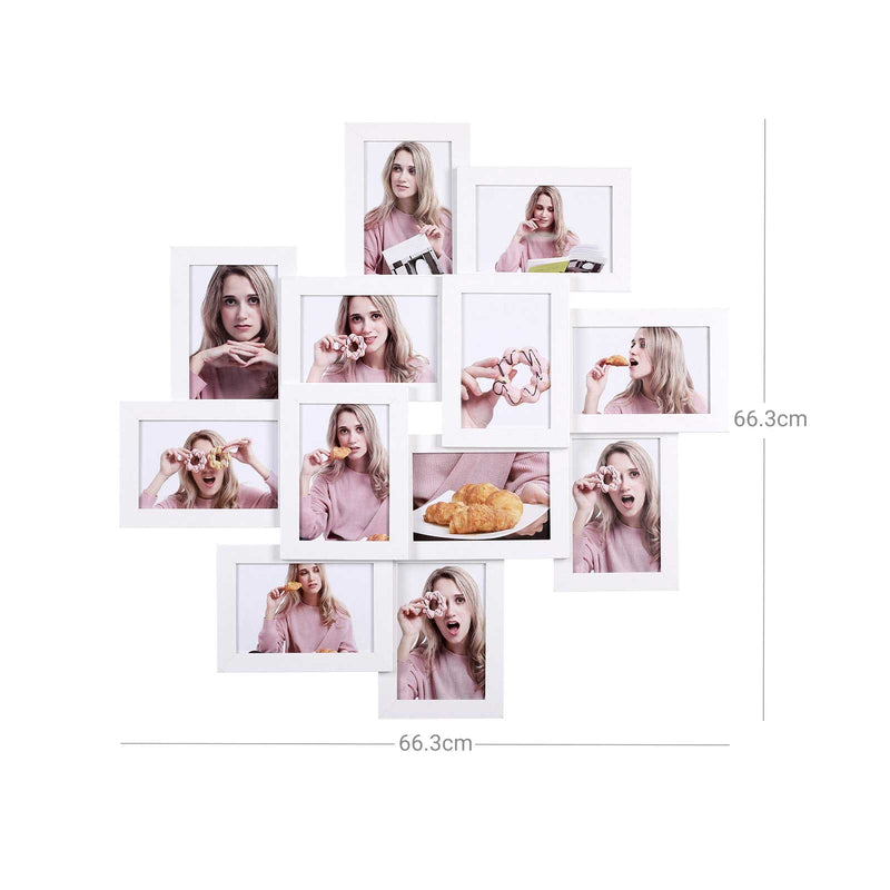 Wooden Photo Frames Collage Glass