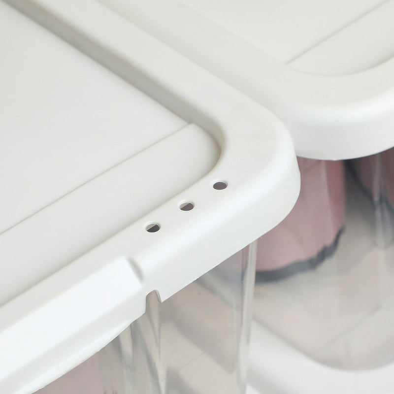 Plastic Shoe Storage Boxes With Lids Set of 12