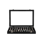 Glass Top Jewelry Box 12 Slots Songmics