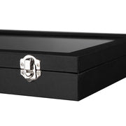 Glass Top Jewelry Box 12 Slots Songmics