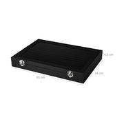 Glass Top Jewelry Box 12 Slots Songmics