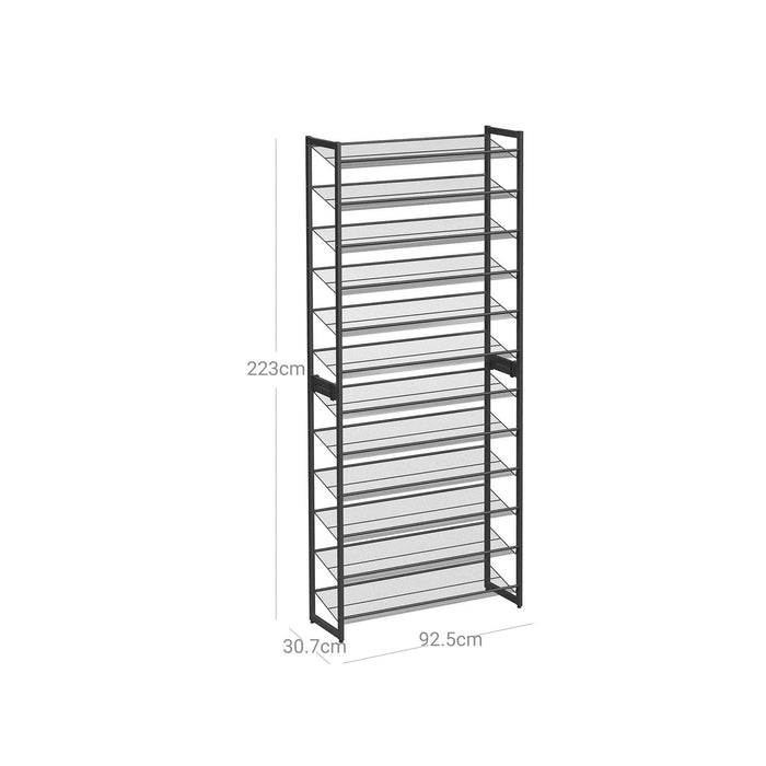 Stackable Shoe Rack, 12-Tier