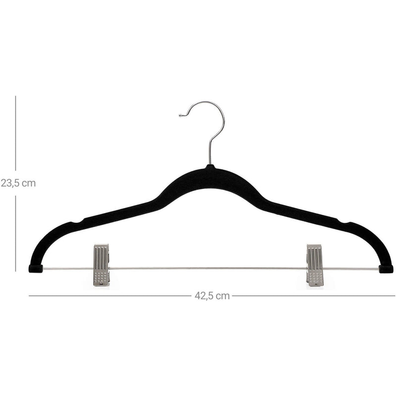 Velvet Hangers for Trousers (12-Pack) Songmics