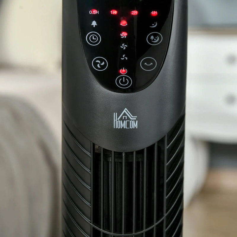 40W Tower Fan with Remote, Oscillation, 3 Speeds, 78.5H cm Homcom