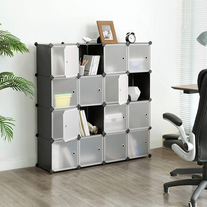 Plastic Organiser with 15 Cubes
