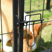 Heavy Duty Dog Play Pen, Foldable, Black Pawhut
