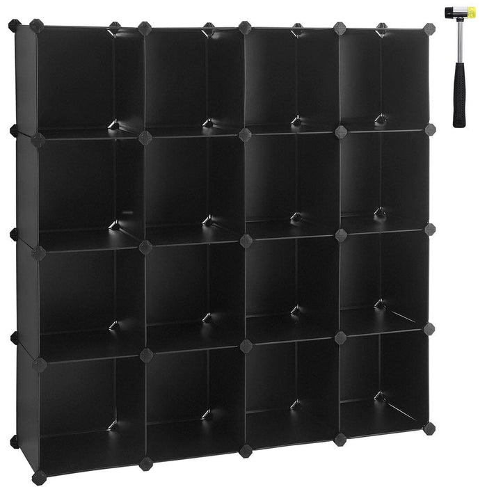 16 Cubes Book Shelf, Black