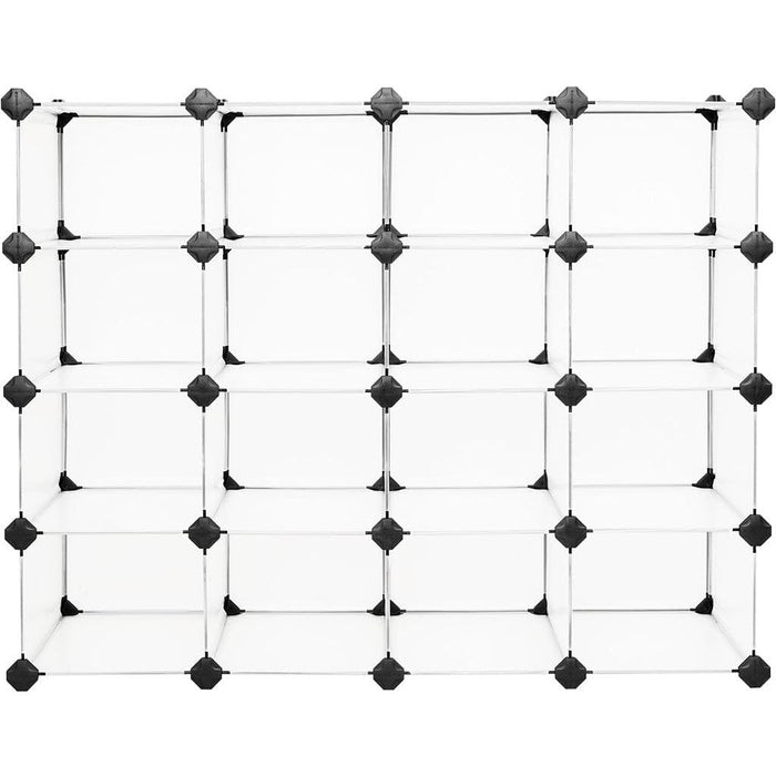 16 Cubes Book Shelf, White
