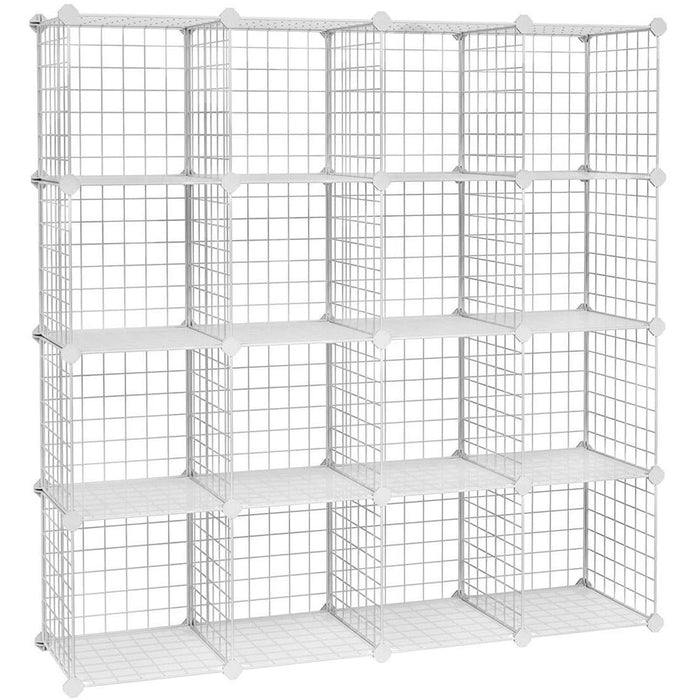 Metal Wire 16 Cube Organiser