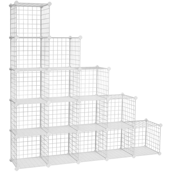 Metal Wire 16 Cube Organiser