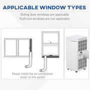 8000 BTU Portable AC w/ Remote, LED Display, Timer Homcom