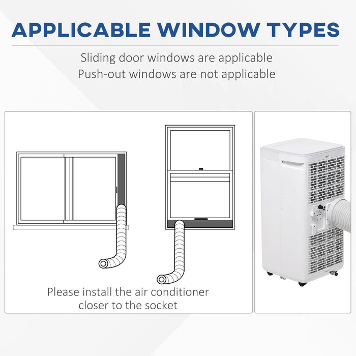 8000 BTU Portable AC w/ Remote, LED Display, Timer