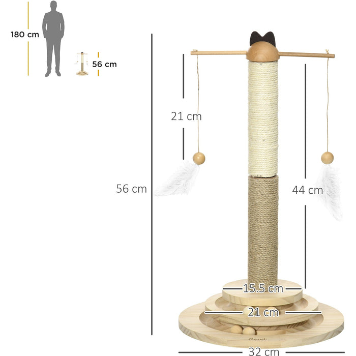 56cm Cat Tree Tower Scratching Post