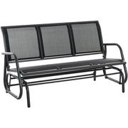 Garden Bench 3 Seater, Rocking Glider Outsunny