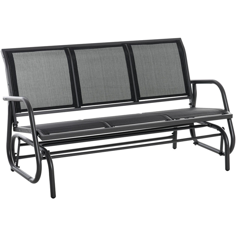 Garden Bench 3 Seater, Rocking Glider Outsunny