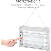 Electric Fly Mosquito Killer 20W, Free Standing/Wall Hanging Homcom