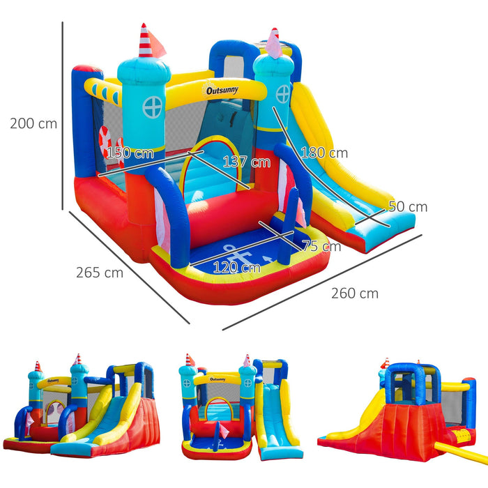 Sailboat Bounce Castle 4 Features 2.65m, Age 3-8