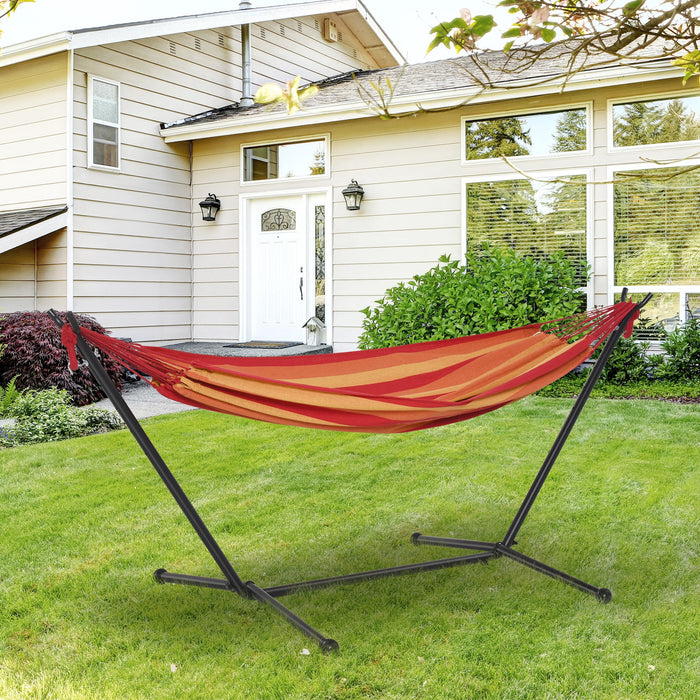 Camping Hammock with Stand, Bag, Adjustable, 120kg Load