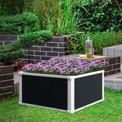 Plastic Planter Boxes Outsunny