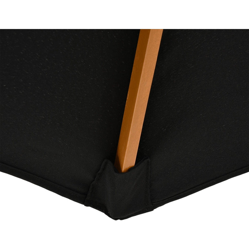 3m Wooden Parasol Outsunny