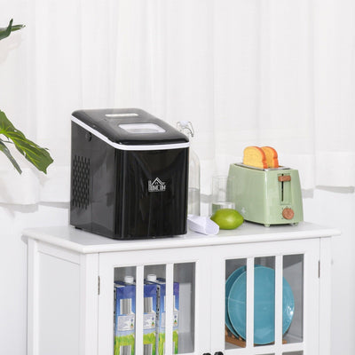 Countertop Bullet Ice Maker, 12kg/24H, Auto Cleaning, Window Homcom