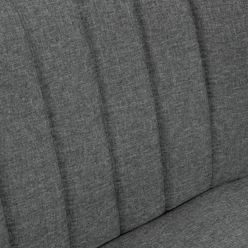 Grey 2 Seater Fabric Sofa