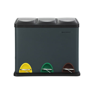 Songmics Three Compartment Recycling Bin Songmics
