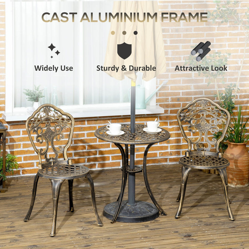 3pc Cast Aluminium Bistro Set