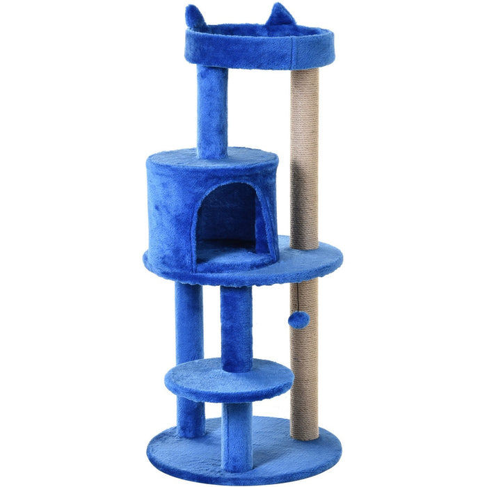 3-Tier Cat Activity Tree, Scratching Posts, Ear Perch, Toys