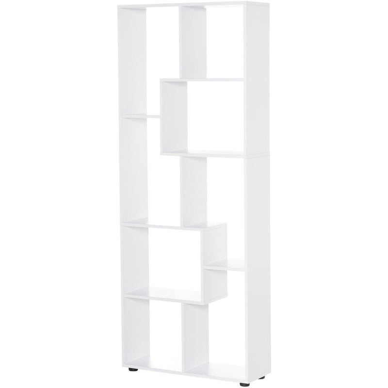 70cm Wide Bookcase, Modern Geometric Display Storage Unit