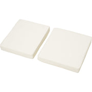 Outsunny Set of 2 Garden Seat and Back Cushion Set, Replacement Cushions for Outdoor Furniture with Seat Cushion and Back Cushion, Cream White Outsunny