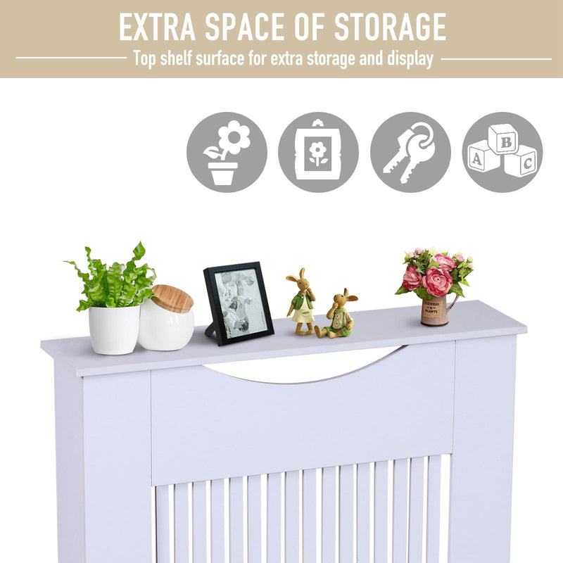 White Radiator Cover, 78W x 80.5H cm
