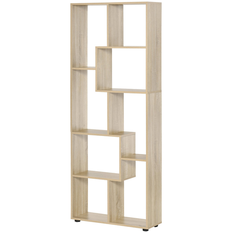 70cm Wide Bookcase, Modern Geometric Display Storage Unit